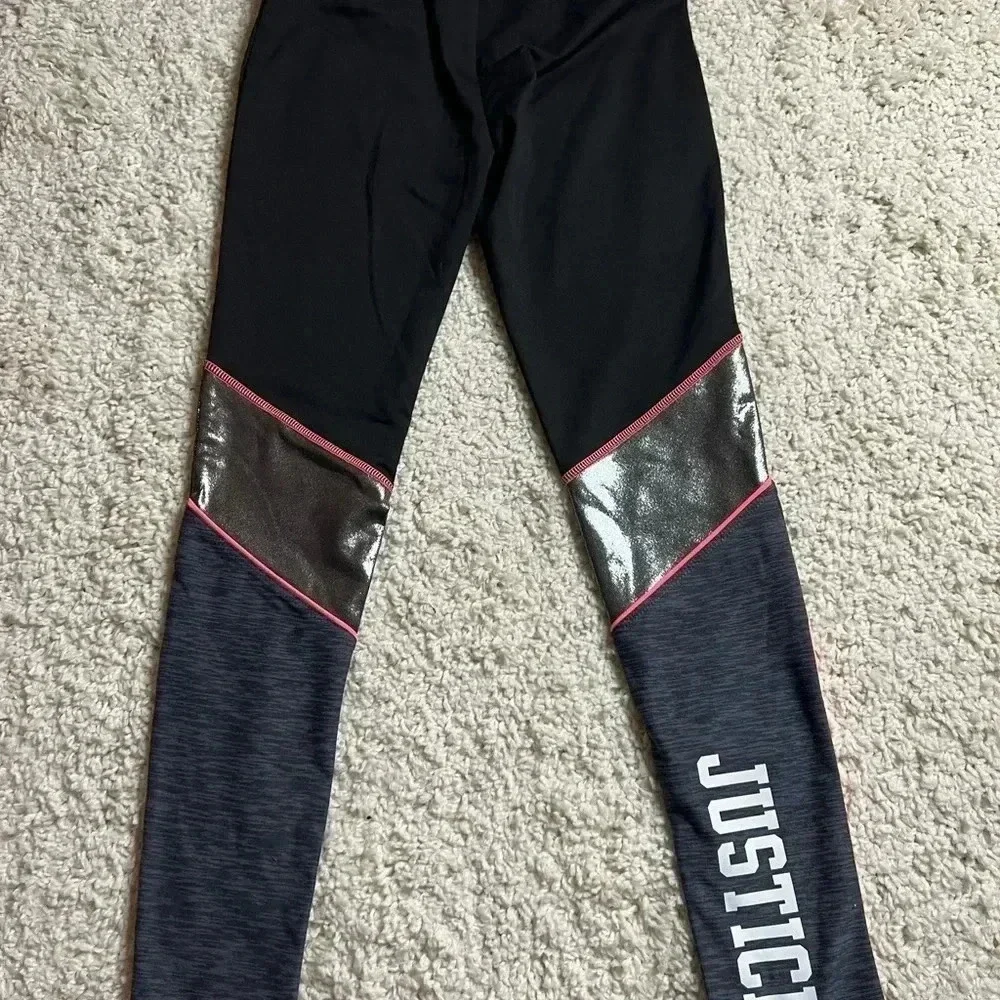 GIRLS JUSTICE ACTIVE HIGH WAIST LEGGING SIZE 12 NWT